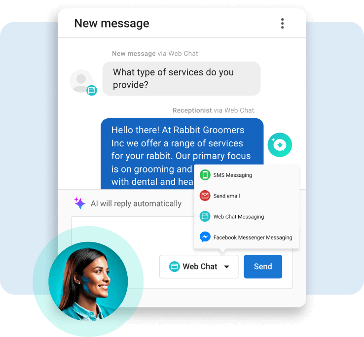 ai vs human: AI receptionist